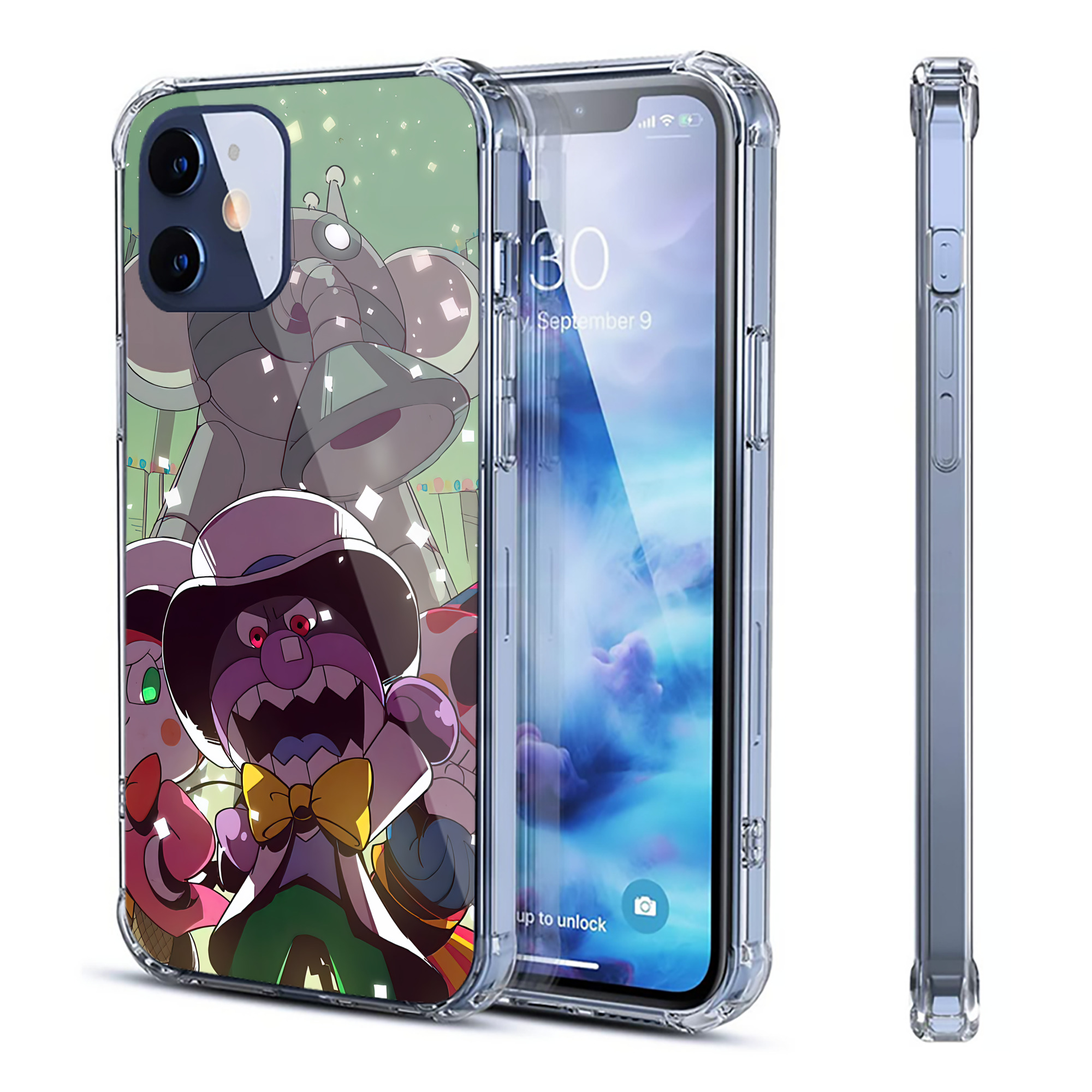（画像用） アンパンマン Anpanman 【iPhone 12シリーズ対応】透明スマホケース（クリアソフトケース）